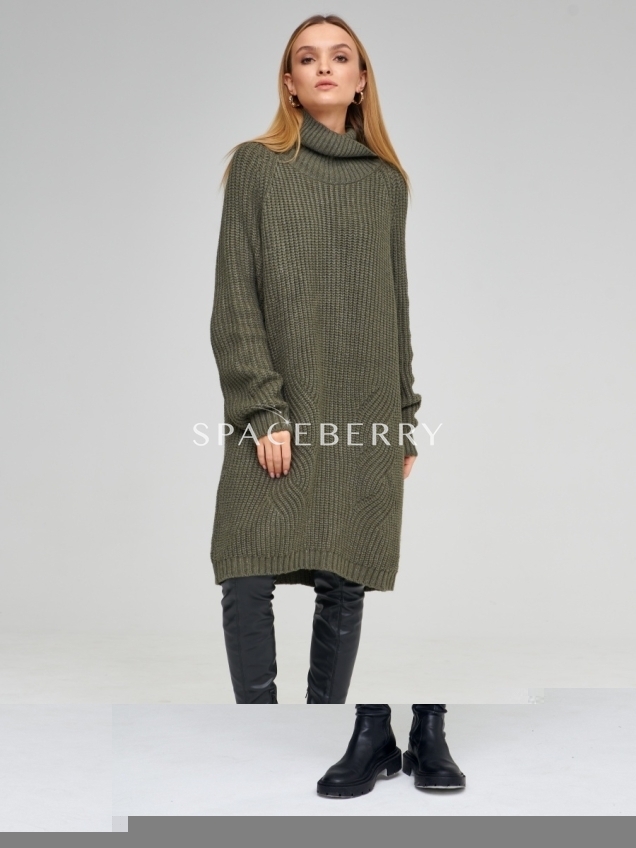 Женский вязаный свитер оверсайз, джемпер